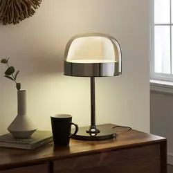 Настольная лампа в интерьере кухни