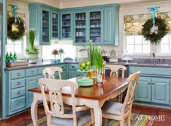 Turquoise Provence Kitchen In The Interior
