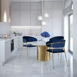 Velor Chairs In The Kitchen Interior
