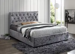Velor beds in the bedroom interior