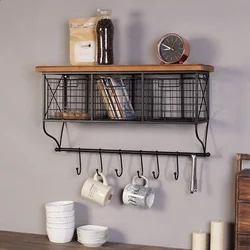 Loft Shelves In The Kitchen Interior