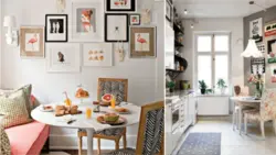 How to hang photos in the kitchen