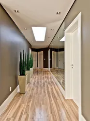 Light laminate in the hallway interior