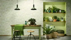 Wallpaper Fern In The Kitchen Interior