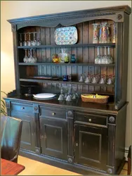 Antique buffet in the kitchen interior