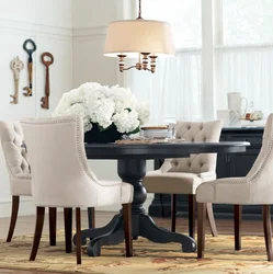 White Chairs In The Living Room Interior