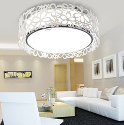 White Chandelier In The Living Room Interior