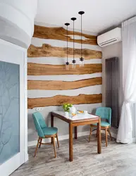 Wood decor kitchen interior