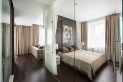 Glass Partition In The Bedroom Interior