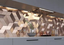 Honeycomb panels in the kitchen interior