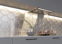 Honeycomb panels in the kitchen interior