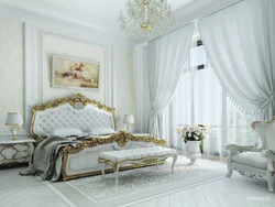 Интерьер спальни в стиле роскошь