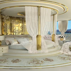 Bedroom interior in luxury style