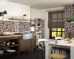 Sanders tiles in the kitchen interior