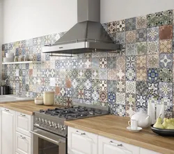 Sanders tiles in the kitchen interior