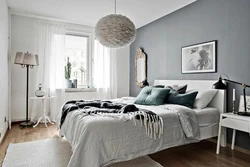 Gray Armchair In The Bedroom Interior