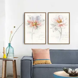 Постеры цветов для интерьера гостиной