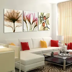 Постеры цветов для интерьера гостиной