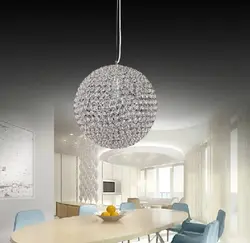 Chandelier Ball In The Interior Of The Kitchen