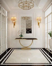 White Marble In The Hallway Interior
