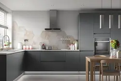 Smoky color in the kitchen interior