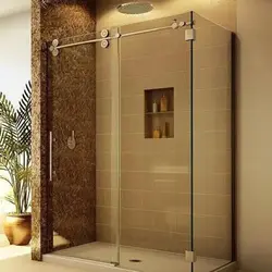 Shower Doors In The Bathroom Interior