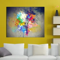Abstract Painting For Bedroom Interior