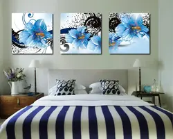 Абстракция картины для интерьера спальни