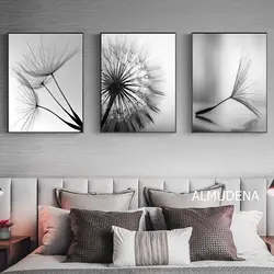 Abstract painting for bedroom interior