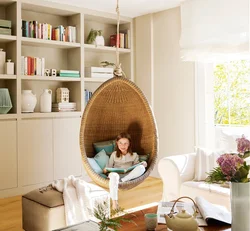 Children's chair in the living room interior