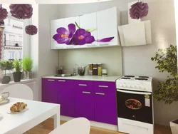 Names and interior of kitchens with flowers