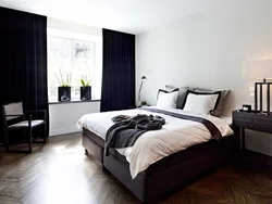 Bedroom Interior Dark Or Light Floor