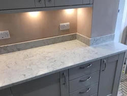 Salamanca marble countertop in the kitchen interior