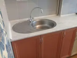 Salamanca marble countertop in the kitchen interior