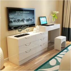 TV Stand In The Bedroom Interior