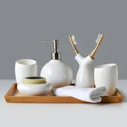 Interyerdə Vanna Otağı Üçün Keramika Aksesuarları