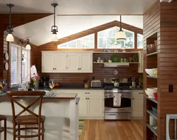 Kitchen interior in a closed country house