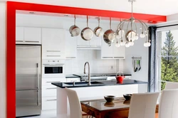 Polar star countertop in the kitchen interior