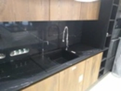 Markvina black countertop in the kitchen interior