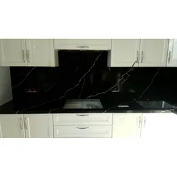 Markvina black countertop in the kitchen interior