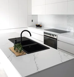 Black Hob In The Kitchen Interior