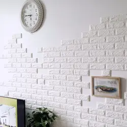 PVC brick panels in the kitchen interior