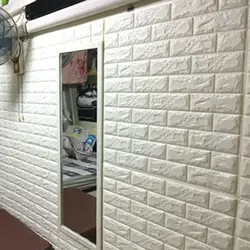 PVC Brick Panels In The Kitchen Interior