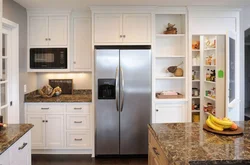 Холодильник И Плита В Интерьере На Кухне