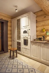 Wooden Interior From Doors To Kitchen