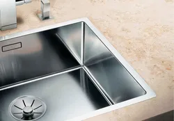 Мыйка з нержавеючай сталі для кухні ў інтэр'еры