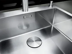 Мыйка з нержавеючай сталі для кухні ў інтэр'еры