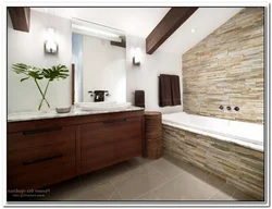 Натуральный дизайн ванной