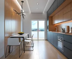 Slanted kitchen design