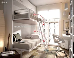 Двухэтажная спальня дизайн